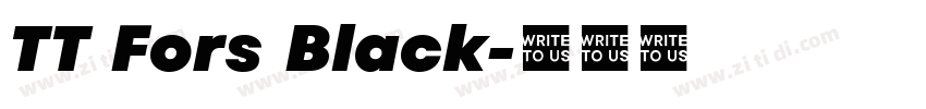 TT Fors Black字体转换